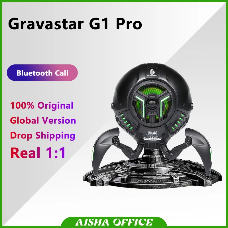 

2023 New Original Gravastar G1 Pro Stereo Speakers Mars Sound Music Wireless Bluetooth Mechanical Speaker Portable Party Audio