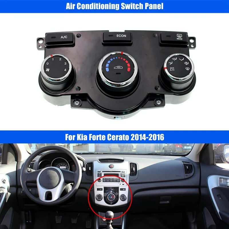 97250-1X510 Car Air Conditioning Switch Panel Making A/C Adjustment Knob For Kia Forte Cerato 2014-2016
97250-1X510 Car Air Conditioning Switch Panel Making A/C Adjustment Knob For Kia Forte Cerato 2014-2016
