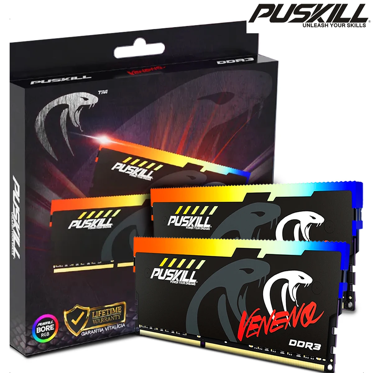 PUSKILL Memoria RAM RGB DDR3 1600MHz 8GBx2 PC3 Dual-Channel Computer Desktop DIMM Memory Rams
PUSKILL Memoria RAM RGB DDR3 1600MHz 8GBx2 PC3 Dual-Channel Computer Desktop DIMM Memory Rams