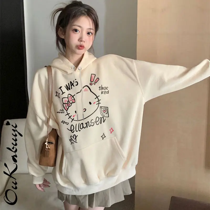Autumn Winter Hello Kitty Anime Kawaii Girly Heart Hoodie Clothes Cute Cartoon Sweet Shirt Clothes Y2K Sweet Gifts for Girls
Autumn Winter Hello Kitty Anime Kawaii Girly Heart Hoodie Clothes Cute Cartoon Sweet Shirt Clothes Y2K Sweet Gifts for Girls