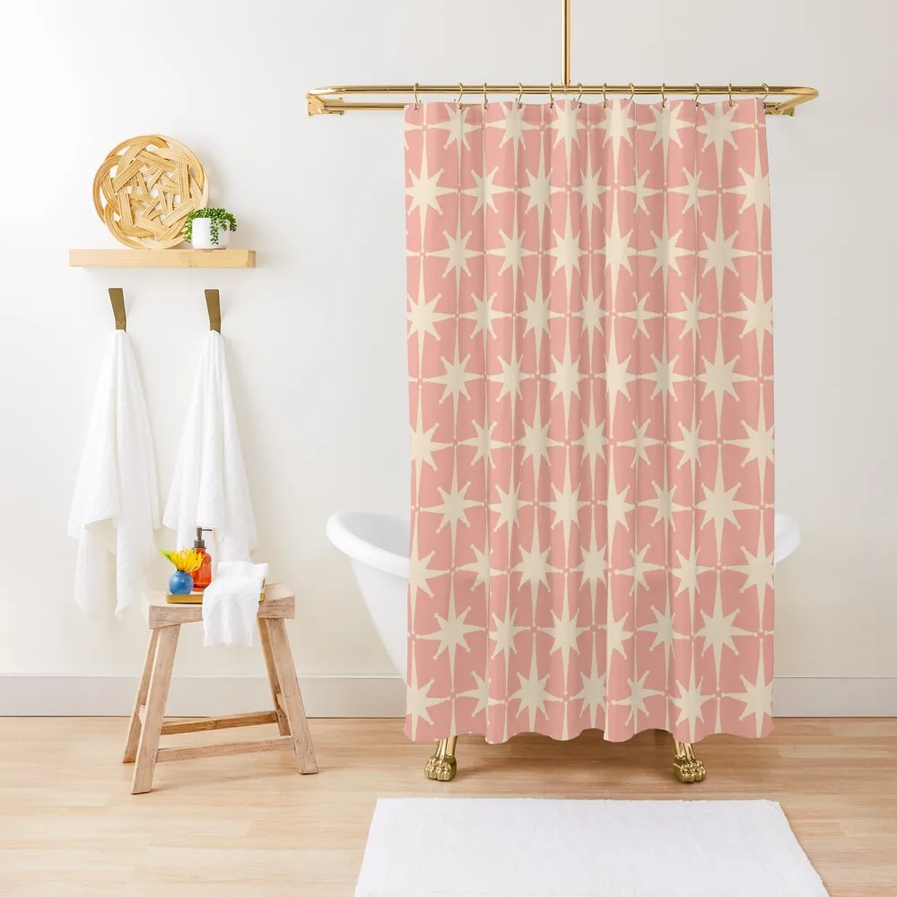 Atomic Age 1950s Retro Starburst Pattern in Cream and Blush Pink Shower Curtain Shower Waterproof Curtain
Atomic Age 1950s Retro Starburst Pattern in Cream and Blush Pink Shower Curtain Shower Waterproof Curtain