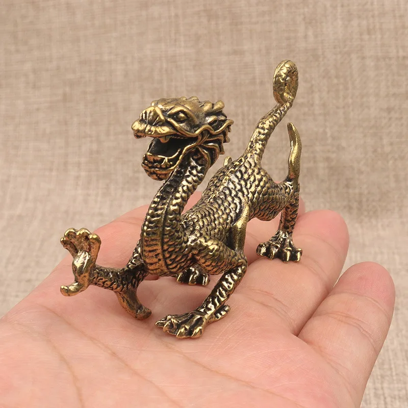 Pure Copper Chinese Ancient Mythical Beast Miniature Figurine Dragon Tiger Snake Turtle Feng Shui Ornament Home Decoration Craft
Pure Copper Chinese Ancient Mythical Beast Miniature Figurine Dragon Tiger Snake Turtle Feng Shui Ornament Home Decoration Craft