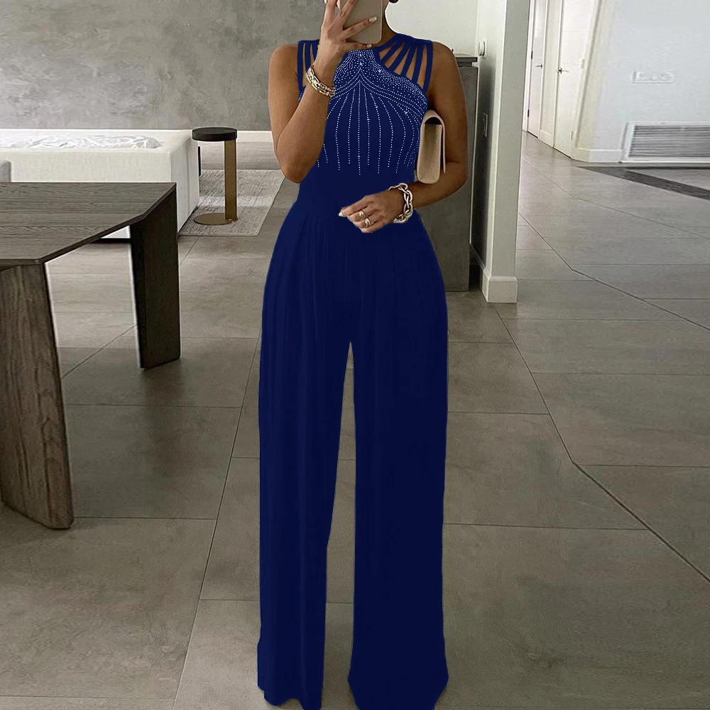 HOT Women Sequins Sleeveless Jumpsuit Lady Summer Casual Wide-Leg Trousers Romper Classic
HOT Women Sequins Sleeveless Jumpsuit Lady Summer Casual Wide-Leg Trousers Romper Classic