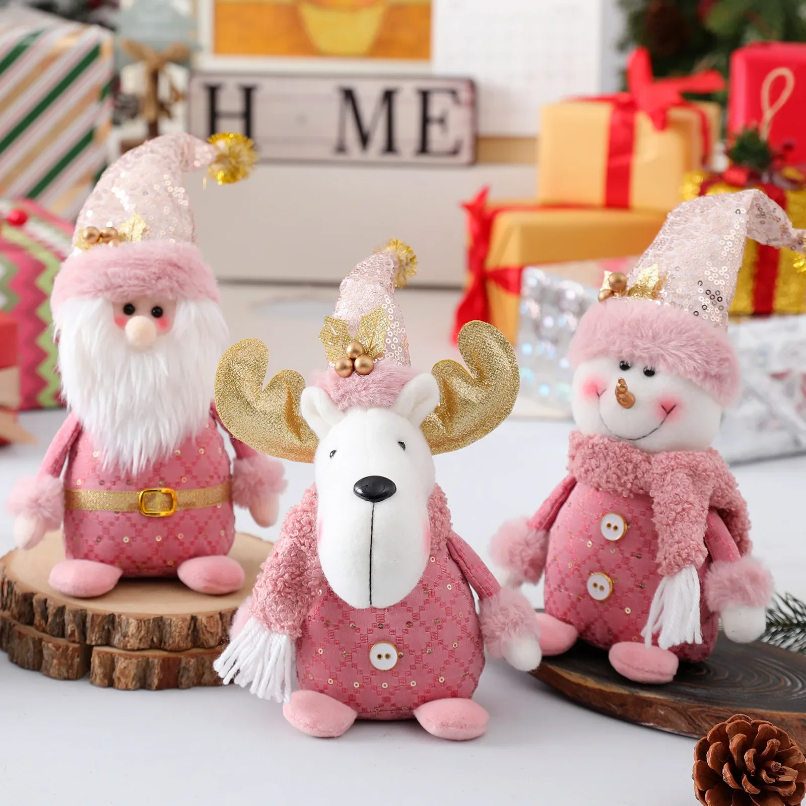 Cute Christmas Pink Series Plush Toys Soft Stuffed Animal Elk Snowman Christmas Room Decoration Plushies Doll Girls Kids Gifts
Cute Christmas Pink Series Plush Toys Soft Stuffed Animal Elk Snowman Christmas Room Decoration Plushies Doll Girls Kids Gifts