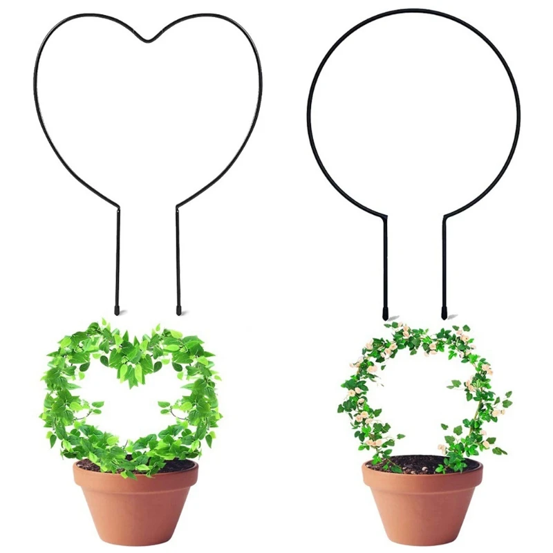 Metal Iron Round Heart Shaped Garden Plant Support Stake Stand for DIY Potted Climbing Plants Flower Vegetables Vine Rack
Metal Iron Round Heart Shaped Garden Plant Support Stake Stand for DIY Potted Climbing Plants Flower Vegetables Vine Rack