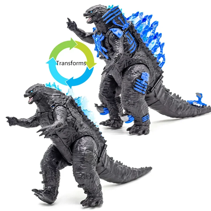 

Godzilla Transforms Action Figure VS Kong Deformation Toy Model Titan Tech Collection Table Ornament Gojira Boys Birthday Gifts