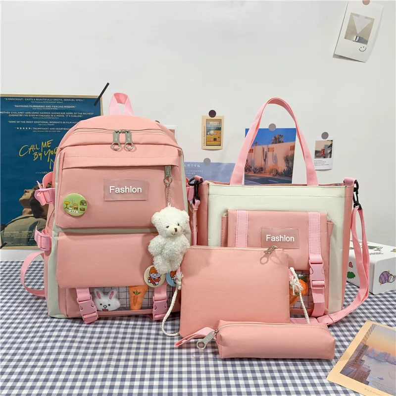 4 Pcs Set Stamp Women Laptop Backpack School Bags For Teenage Girls 2023 Canvas Simple Toy Student Kid Book Bag Rucksack
4 Pcs Set Stamp Women Laptop Backpack School Bags For Teenage Girls 2023 Canvas Simple Toy Student Kid Book Bag Rucksack