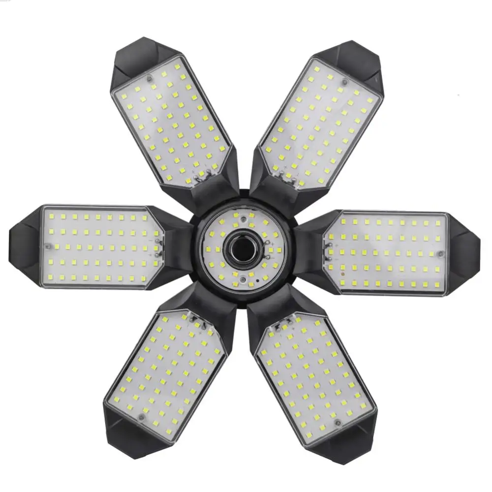 6 Blades Deformable LED Garage Light E27/E26 Adjustable Shop Top Ceiling Lamp Professional Warehouse Foldable Fan Lamps Lighting
6 Blades Deformable LED Garage Light E27/E26 Adjustable Shop Top Ceiling Lamp Professional Warehouse Foldable Fan Lamps Lighting