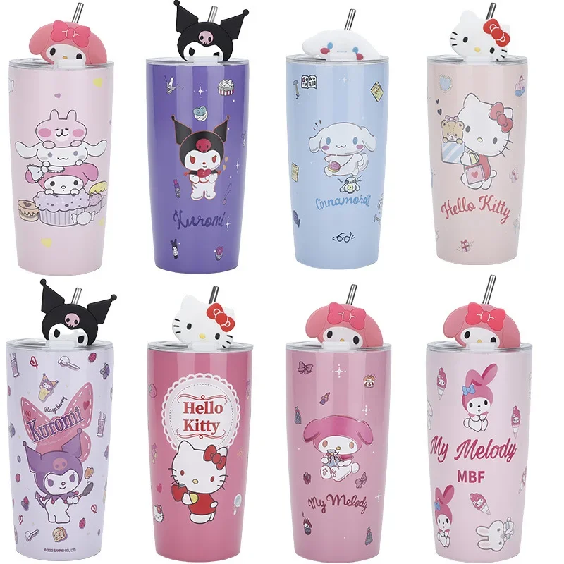 600ML Sanrio Cartoon Hello Kitty My Melody Kuromi Cinnamoroll Stainless Steel Straw Cup Student Cute Portable Coffee Cup Gifts
600ML Sanrio Cartoon Hello Kitty My Melody Kuromi Cinnamoroll Stainless Steel Straw Cup Student Cute Portable Coffee Cup Gifts
