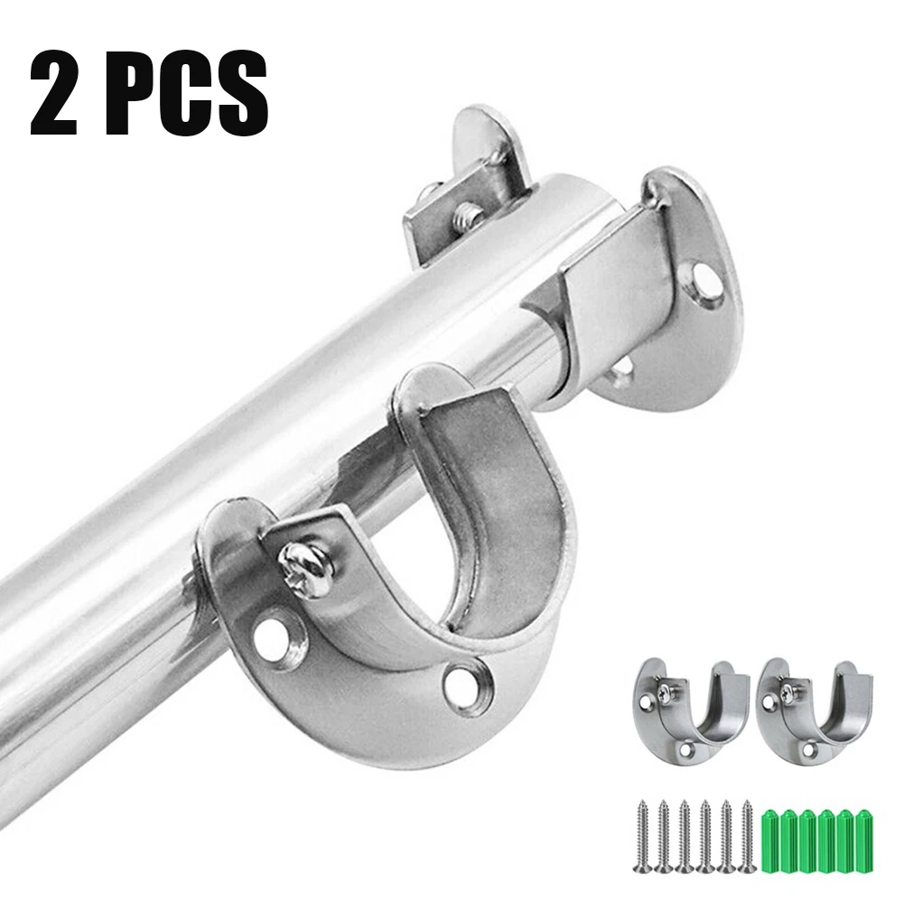 2 Pack Flange Rod Holder Sturdy Flange Rod Holder For Clothes Stainless Steel Closet Rod Bracket Supports Sockets For Wardrobe
2 Pack Flange Rod Holder Sturdy Flange Rod Holder For Clothes Stainless Steel Closet Rod Bracket Supports Sockets For Wardrobe