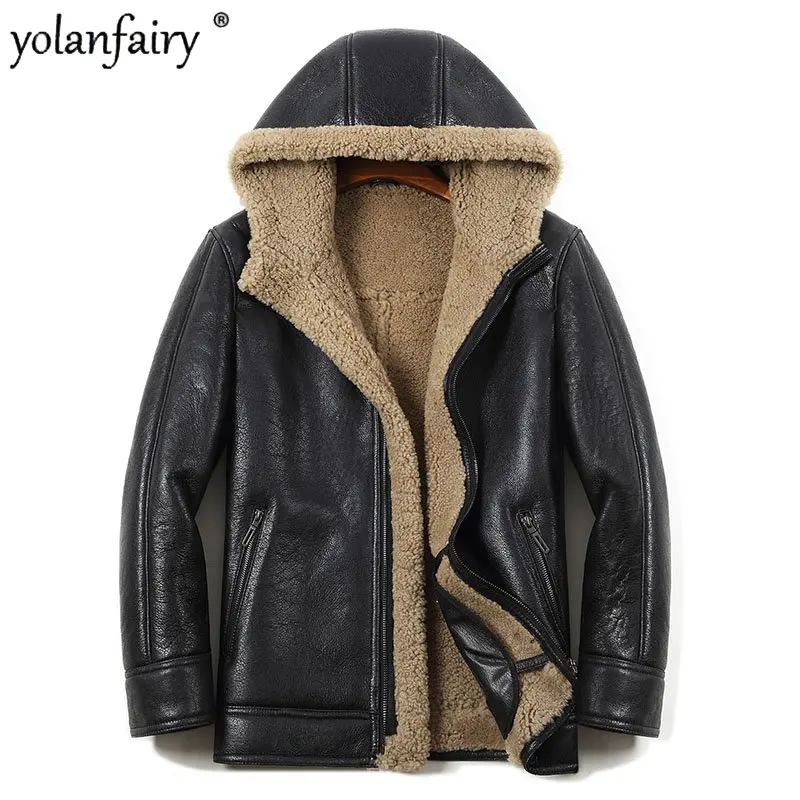 Genuine Leather 2023 Winter Natural Fur Coat Men Locomotive Hooded Real Lamb Fur Jacket Thick Warm Leather Clothes Men's Coat FC
Genuine Leather 2023 Winter Natural Fur Coat Men Locomotive Hooded Real Lamb Fur Jacket Thick Warm Leather Clothes Men's Coat FC