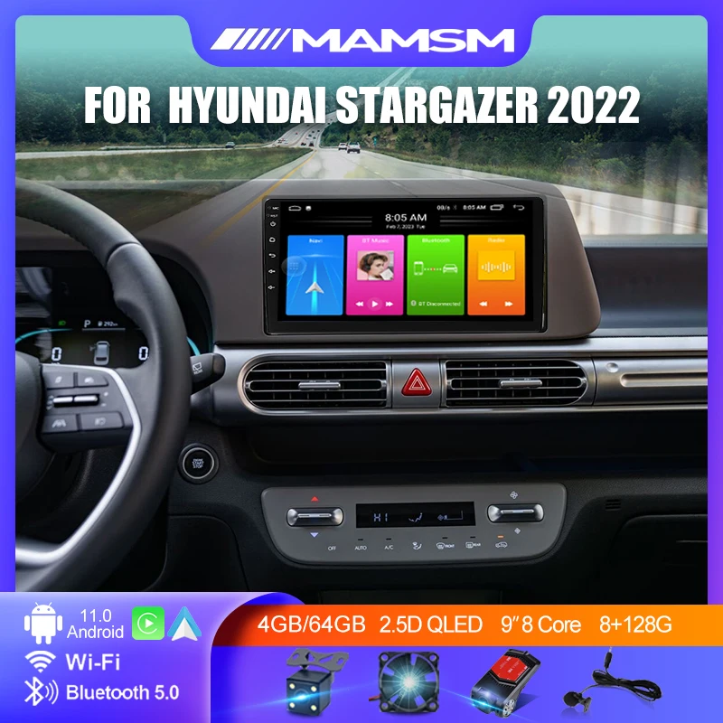 2Din Android 11 4G+WiFi Car Radio Multimedia DVD Player GPS Navigation for Hyundai Stargazer 2022 2.5D+IPS Head Unit Carplay
2Din Android 11 4G+WiFi Car Radio Multimedia DVD Player GPS Navigation for Hyundai Stargazer 2022 2.5D+IPS Head Unit Carplay