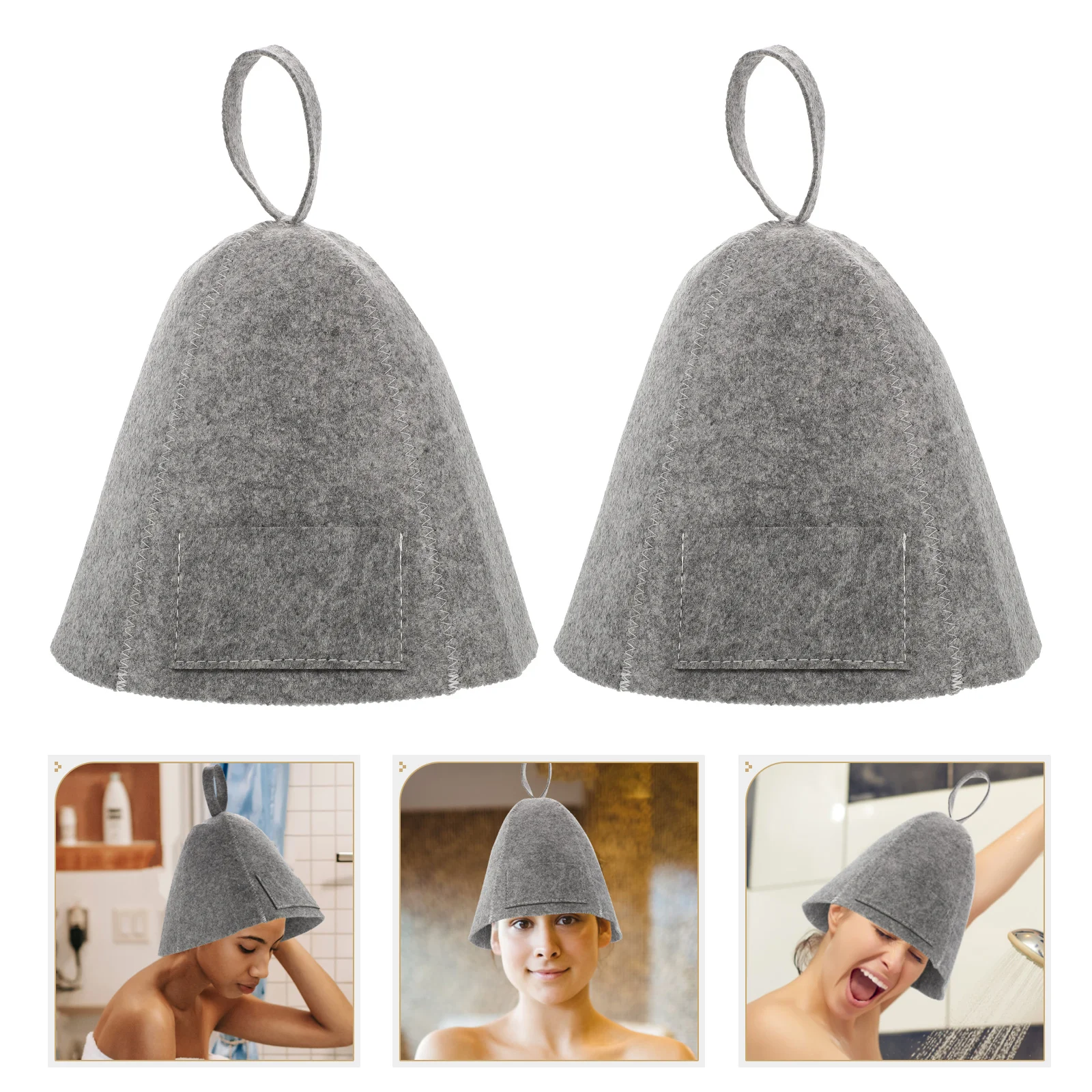 2 Pcs Shower Cap Black Women's Hats & Caps Bath Sauna for Large Wool Travel Hair Felt and
2 Pcs Shower Cap Black Women's Hats & Caps Bath Sauna for Large Wool Travel Hair Felt and