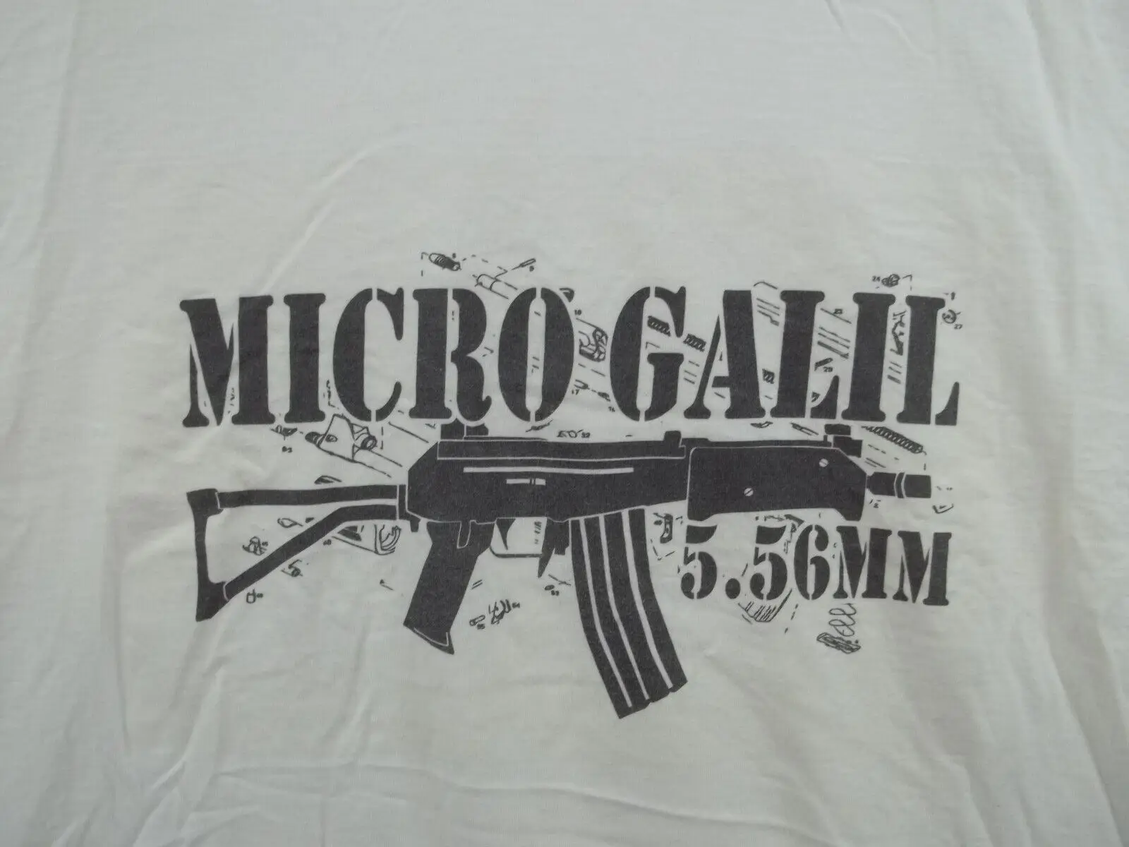 MICRO GALIL 5.56MM Men's White Graphic Tshirt Tee Shirt Men's 100% Cotton Casual T-shirts Loose Top Size S-3XL
MICRO GALIL 5.56MM Men's White Graphic Tshirt Tee Shirt Men's 100% Cotton Casual T-shirts Loose Top Size S-3XL