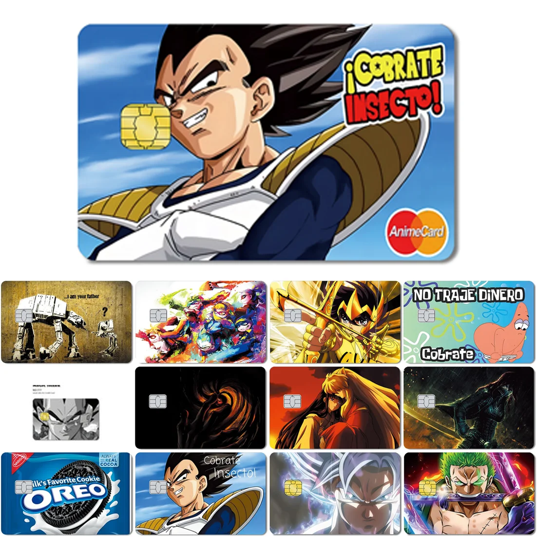 Anime Dragon Ball Vegeta Goku Suitable for Chip Debit Card Credit Card Bus Card Waterproof and Anti-Scratch Protective Sticker
Anime Dragon Ball Vegeta Goku Suitable for Chip Debit Card Credit Card Bus Card Waterproof and Anti-Scratch Protective Sticker
