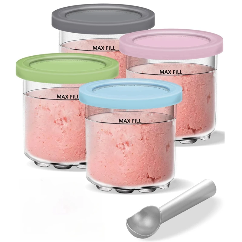 Ice Creami Pints And Lids Replacement Set 16Oz Cups For Ninja Creami NC301, NC300, NC299AMZ Series Ice Cream Maker Parts
Ice Creami Pints And Lids Replacement Set 16Oz Cups For Ninja Creami NC301, NC300, NC299AMZ Series Ice Cream Maker Parts