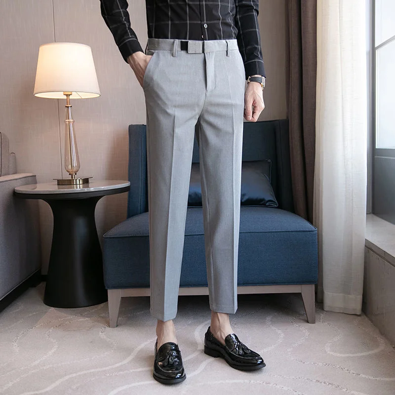 Slim business suit pants men oversize loose straight pants solid color casual embroidery all-match classic trousers four seasons
Slim business suit pants men oversize loose straight pants solid color casual embroidery all-match classic trousers four seasons