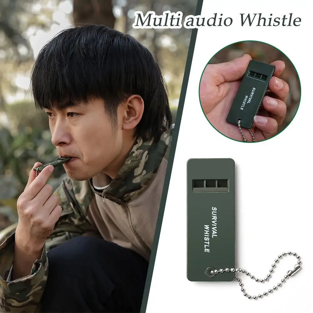 Multi-audio Whistle Three Frequency Outdoor Survival Whistle Survival Portable Whistle Camping Hiking Essential Sports Equipment
Multi-audio Whistle Three Frequency Outdoor Survival Whistle Survival Portable Whistle Camping Hiking Essential Sports Equipment