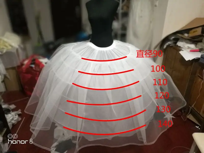 Puffy 6 Hoops Petticoat Crinoline Slip Underskirt For Wedding Dress Bridal Gown
Puffy 6 Hoops Petticoat Crinoline Slip Underskirt For Wedding Dress Bridal Gown