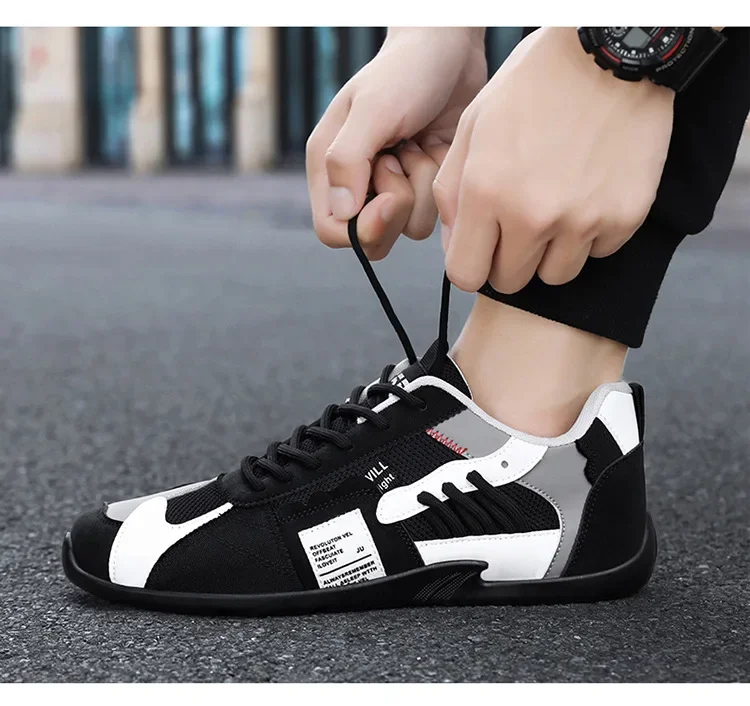 Low-Top Men's Casual Shoes Breathable Retro Sporty Style Summer New Fashion Trendy Bean Board Shoes Comfortable Rubber Sole Low-Top Men's Casual Shoes Breathable Retro Sporty Style Summer New Fashion Trendy Bean Board Shoes Comfortable Rubber Sole