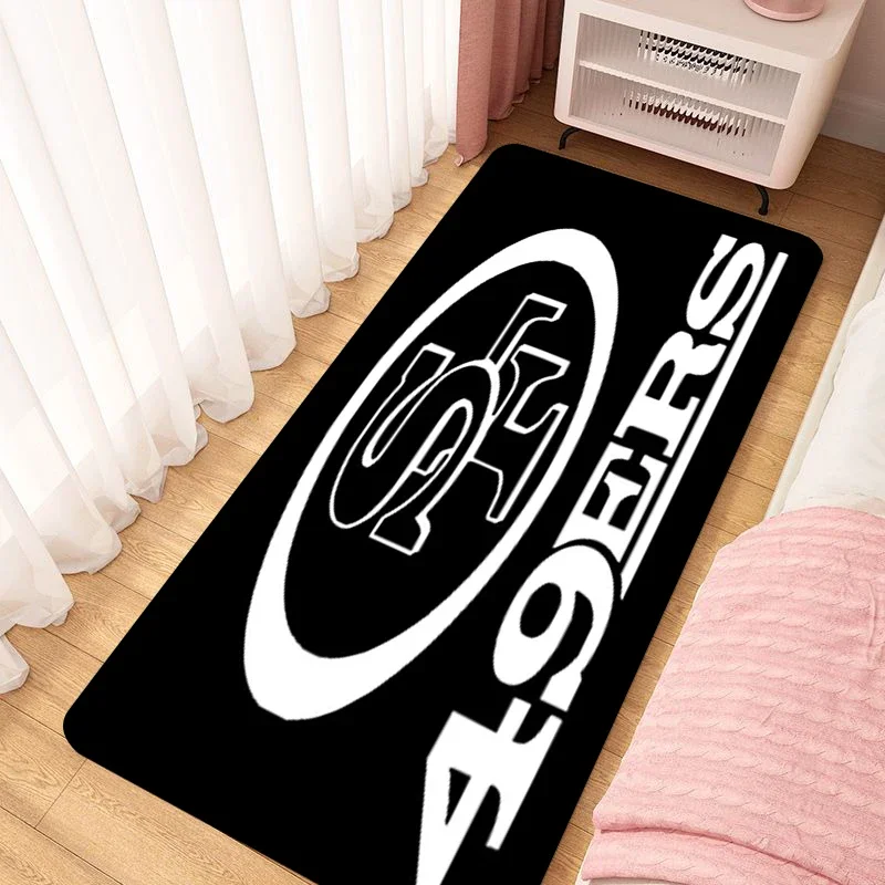 

Room Floor Carpet for Bedroom S-San Francisco 49ers Outdoor Entrance Doormat Welcome Mat Balcony Prayer Rug Home Decoration Rugs