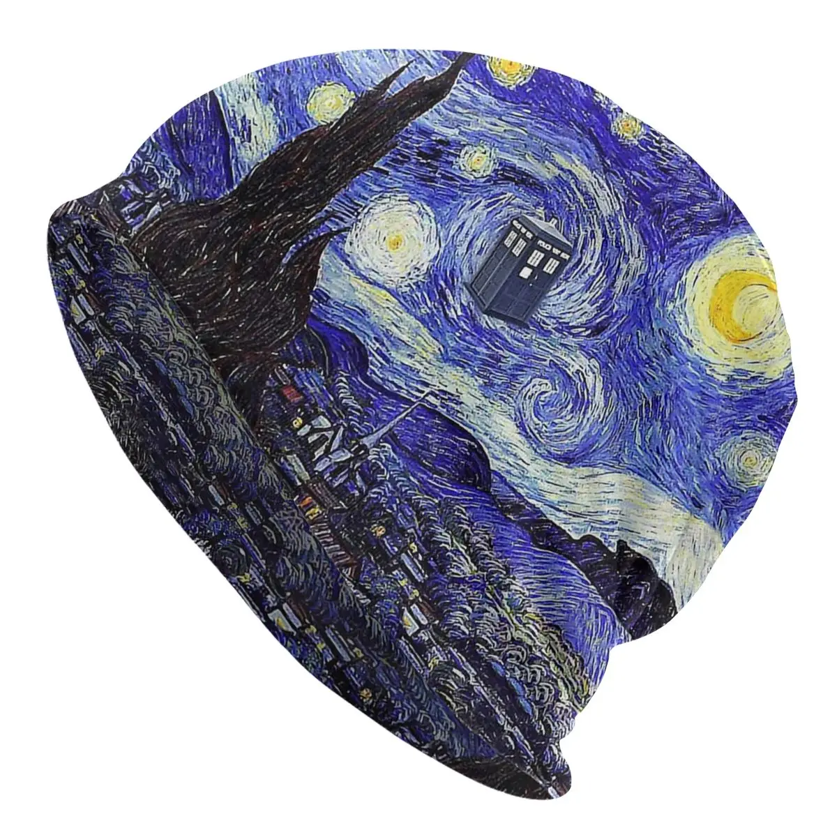 A Starry Night Van Gogh Mountain Inspiration With Tardis Hat Pullover Children Thin Warm Male Polyester Caps
A Starry Night Van Gogh Mountain Inspiration With Tardis Hat Pullover Children Thin Warm Male Polyester Caps