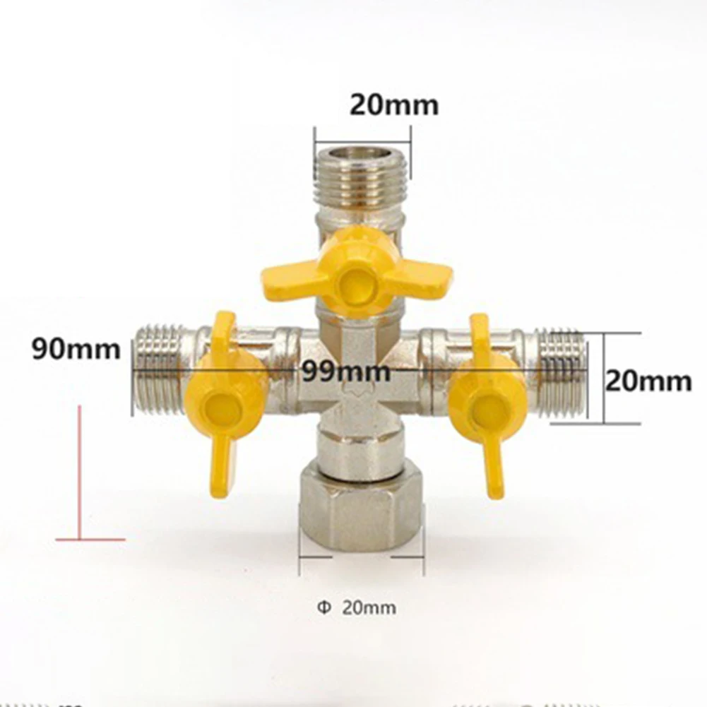 With Metal Handles Gas Valve Connector Valve 1/2Inch 3-way Distributor Double Switch Ball For 2 Or 3 Connections
With Metal Handles Gas Valve Connector Valve 1/2Inch 3-way Distributor Double Switch Ball For 2 Or 3 Connections