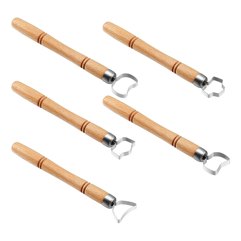 5 PCS Clay Tools Sculpting Tools With Wooden Handles For Teacup Mug Utensils Vase Handle Model Making Durable Easy Install
5 PCS Clay Tools Sculpting Tools With Wooden Handles For Teacup Mug Utensils Vase Handle Model Making Durable Easy Install