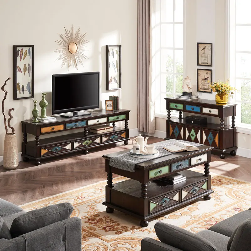 Американский шкаф для телевизора, чайный столик из массива дерева, комбинированный напольный шкаф для спальни
Американский шкаф для телевизора, чайный столик из массива дерева, комбинированный напольный шкаф для спальни