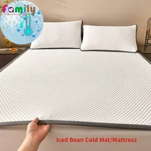 Cooling Mattress Smooth Air Condition Comforter Lightweight Cushion Cool Feeling Fibre Skin-friendly Breathable Mat Pad 1Pc Deoc