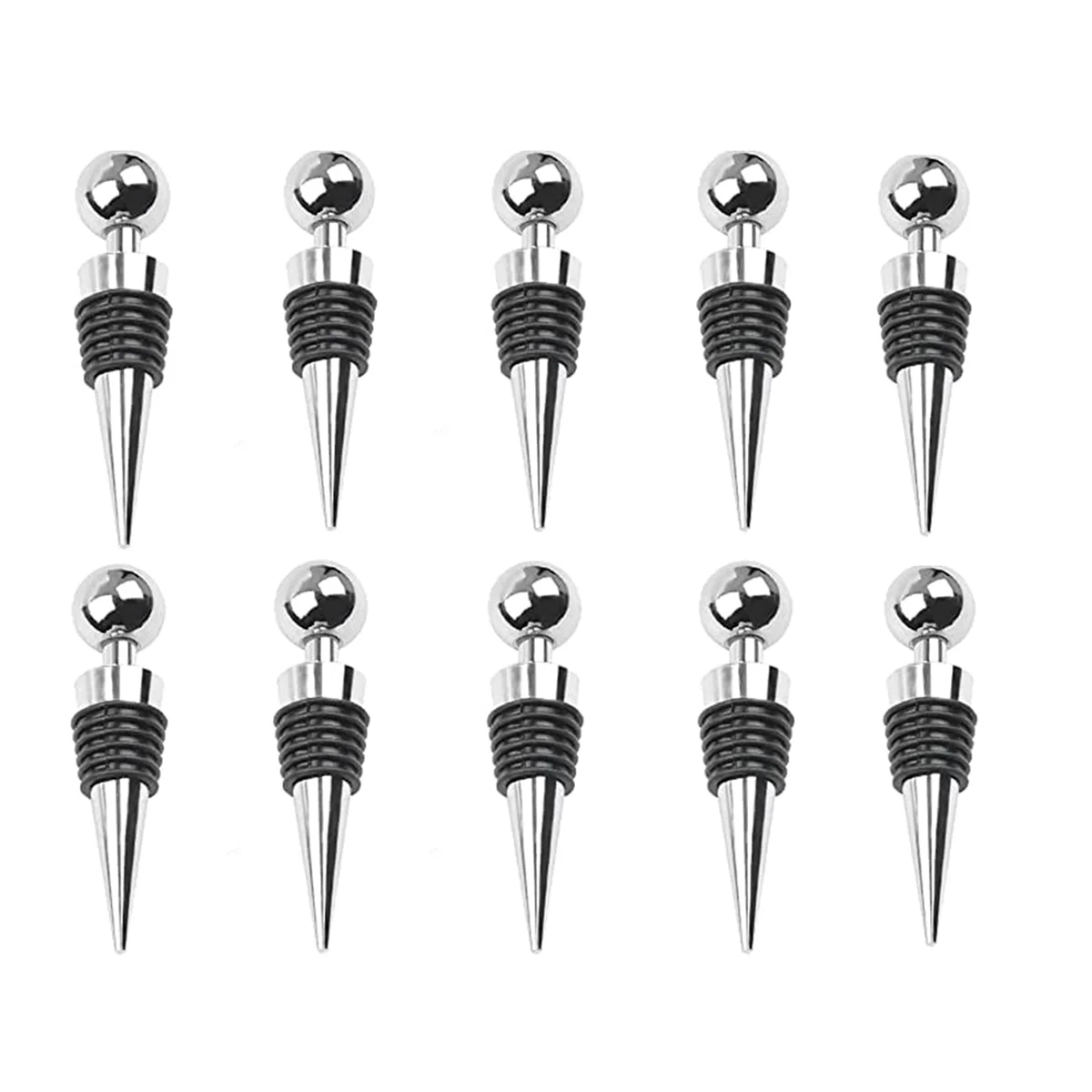 10Pc Bottle Stopper Wine Storage Twist Cap Plug Reusable Vacuum Sealed Bottle Cap Champagne Stopper Wine Bar Tools
10Pc Bottle Stopper Wine Storage Twist Cap Plug Reusable Vacuum Sealed Bottle Cap Champagne Stopper Wine Bar Tools