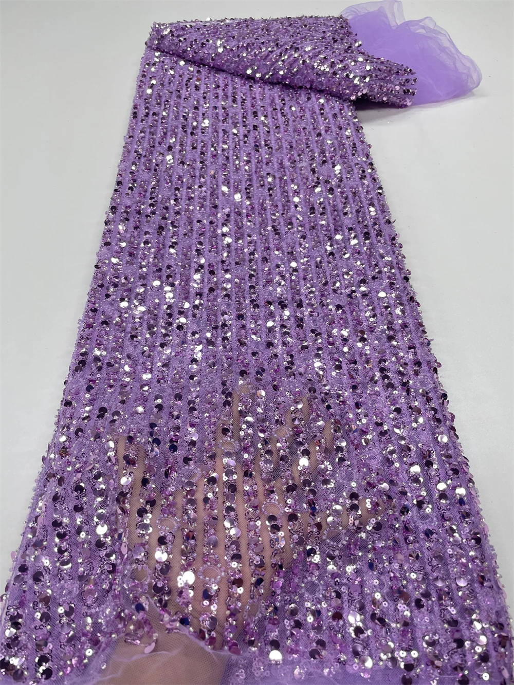 African Sequins Lace Fabric 2023 Purple High Quality Handmade Beaded Nigerian French Tulle Lace Material Wedding Dress QF0850
African Sequins Lace Fabric 2023 Purple High Quality Handmade Beaded Nigerian French Tulle Lace Material Wedding Dress QF0850