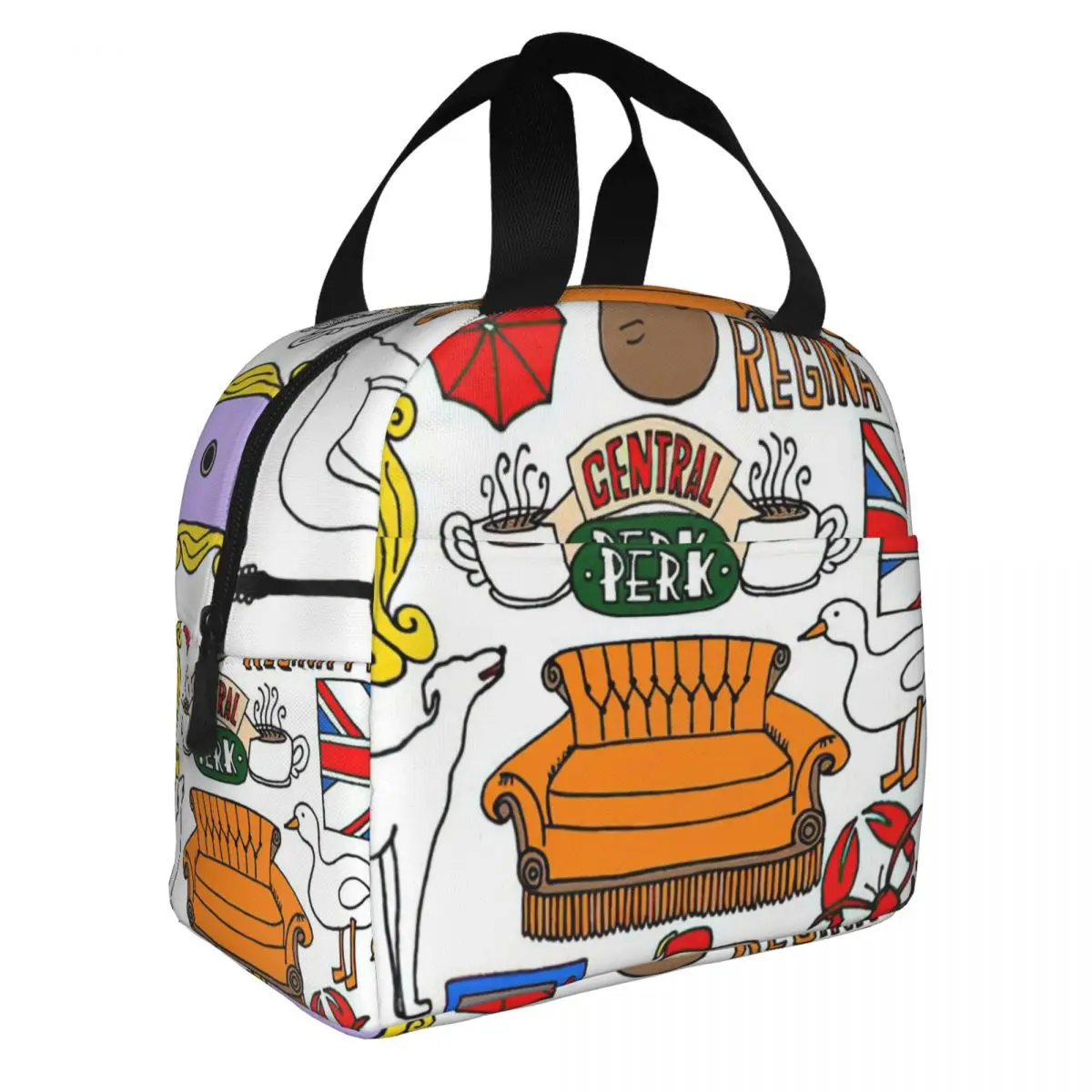 Friends Tv Show Lunch Bento Bags Portable Aluminum Foil thickened Thermal Cloth Lunch Bag for Women Men Boy
Friends Tv Show Lunch Bento Bags Portable Aluminum Foil thickened Thermal Cloth Lunch Bag for Women Men Boy