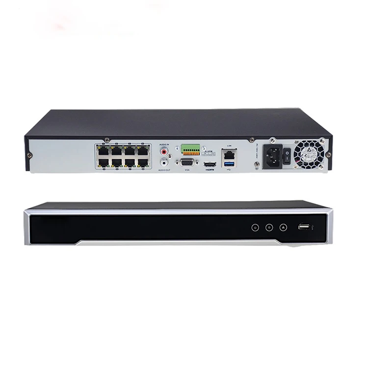 

DS-7608NI-I2/8P In stock fast delivery 4K Hik NVR 8CH 12MP Plug Play 4K POE NVR 8 Channel DS-7608NI-I2