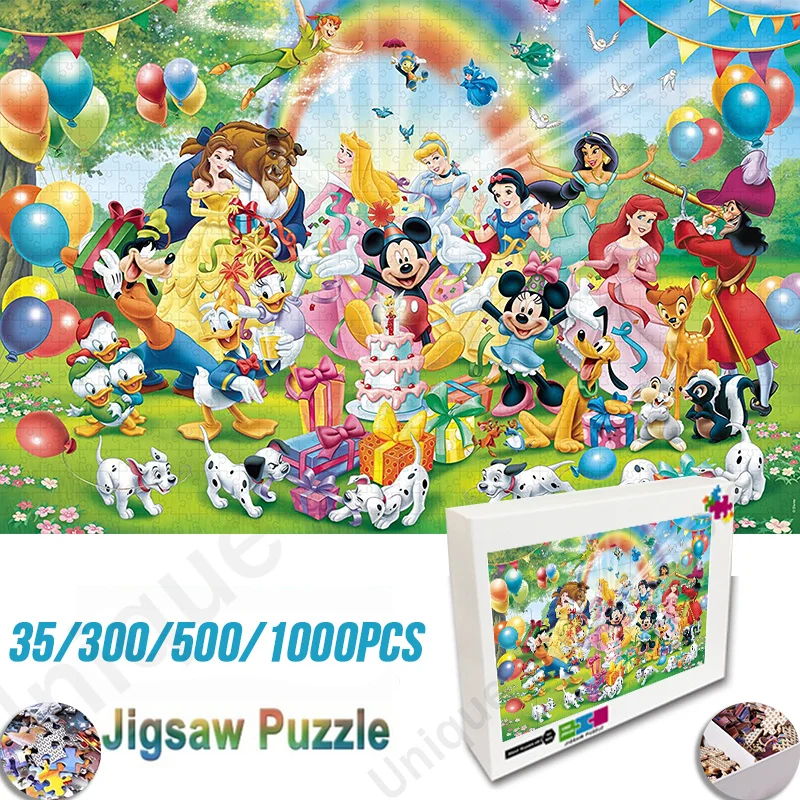 Disney Princess 101 Dalmatians Puzzle Jigsaw 35/300/500/1000 Pieces Unique Gift with Box Hd Printing Funny Puzzle for Kids
Disney Princess 101 Dalmatians Puzzle Jigsaw 35/300/500/1000 Pieces Unique Gift with Box Hd Printing Funny Puzzle for Kids