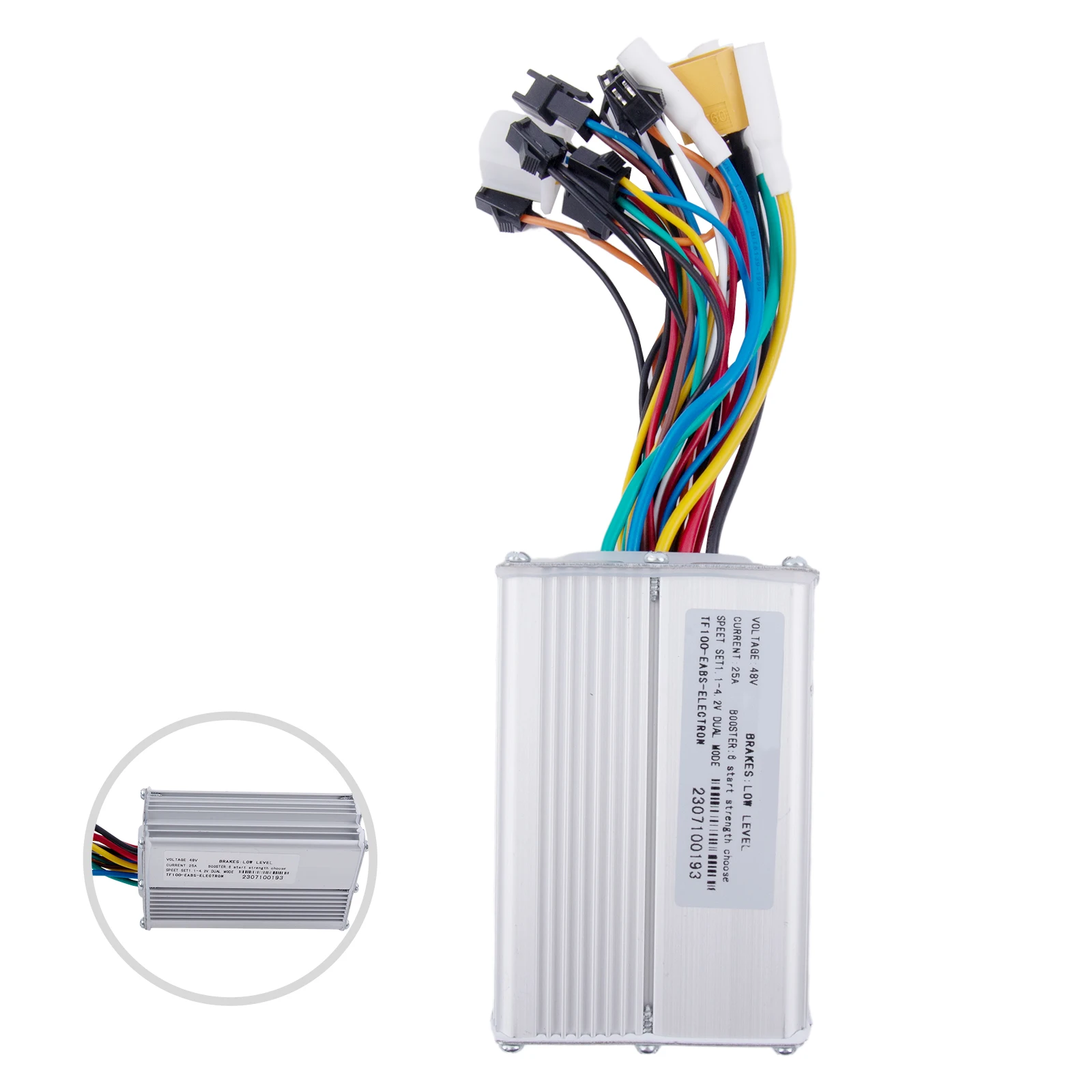 E-Scooter Replacement Part 2023 New Motor Controller Brushless Motor Controller 48V 25A Aluminum Alloy Plastic
E-Scooter Replacement Part 2023 New Motor Controller Brushless Motor Controller 48V 25A Aluminum Alloy Plastic