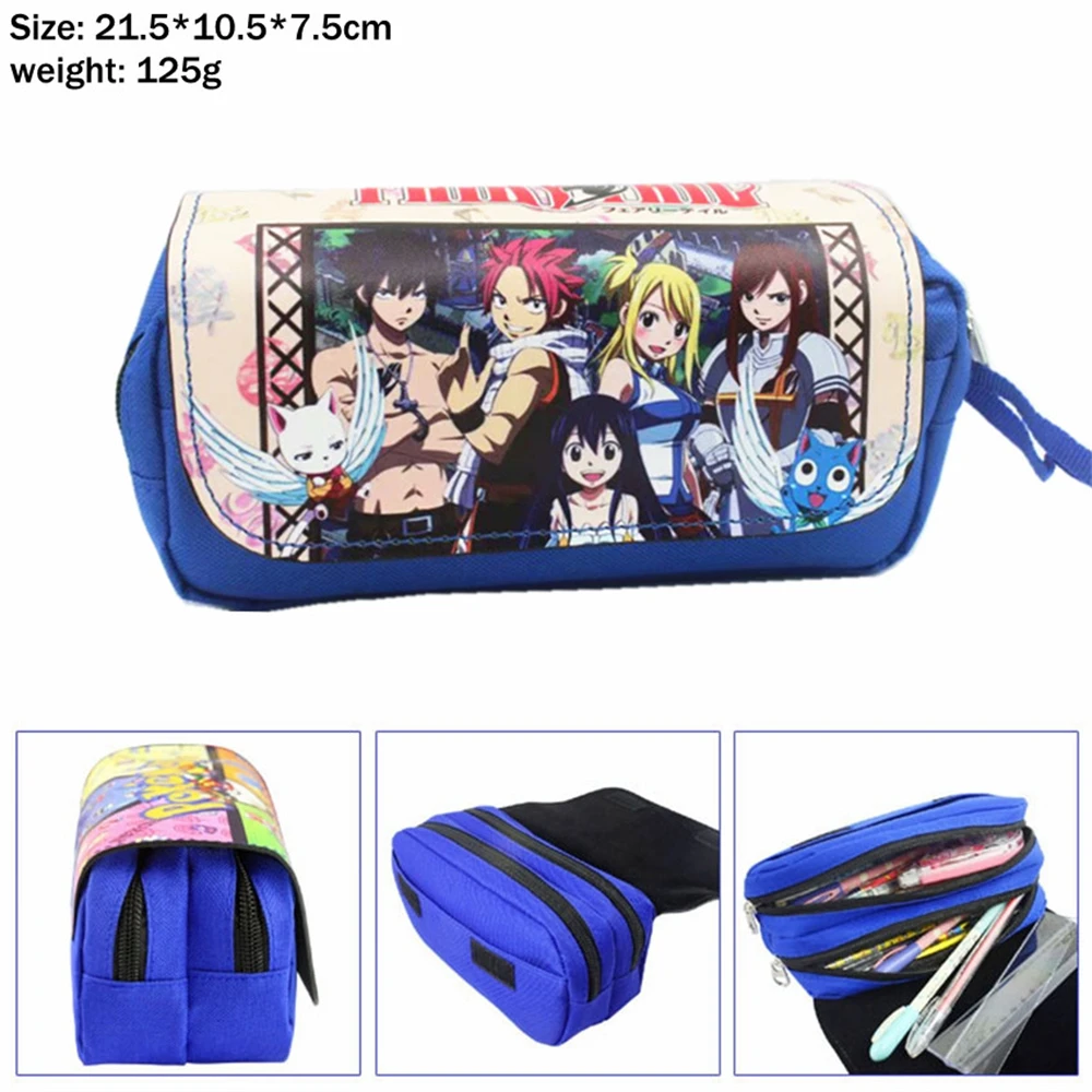 FAIRY TAIL Pencil Case Cartoon Pencil Bag Anime Boys Girls Box School Supplies Cosmetic Cases Double Layer Storage Bags
FAIRY TAIL Pencil Case Cartoon Pencil Bag Anime Boys Girls Box School Supplies Cosmetic Cases Double Layer Storage Bags