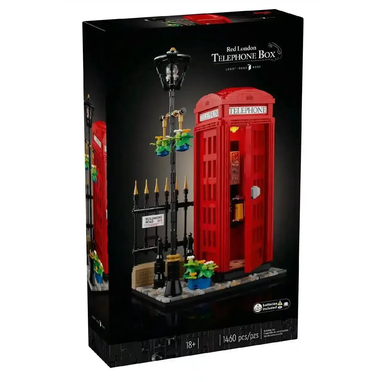 

Красная лондонская телефонная коробка Ideas 21347, набор строительных блоков, классический британский символ, строительные блоки, игрушки для взрослых и детей, подарок