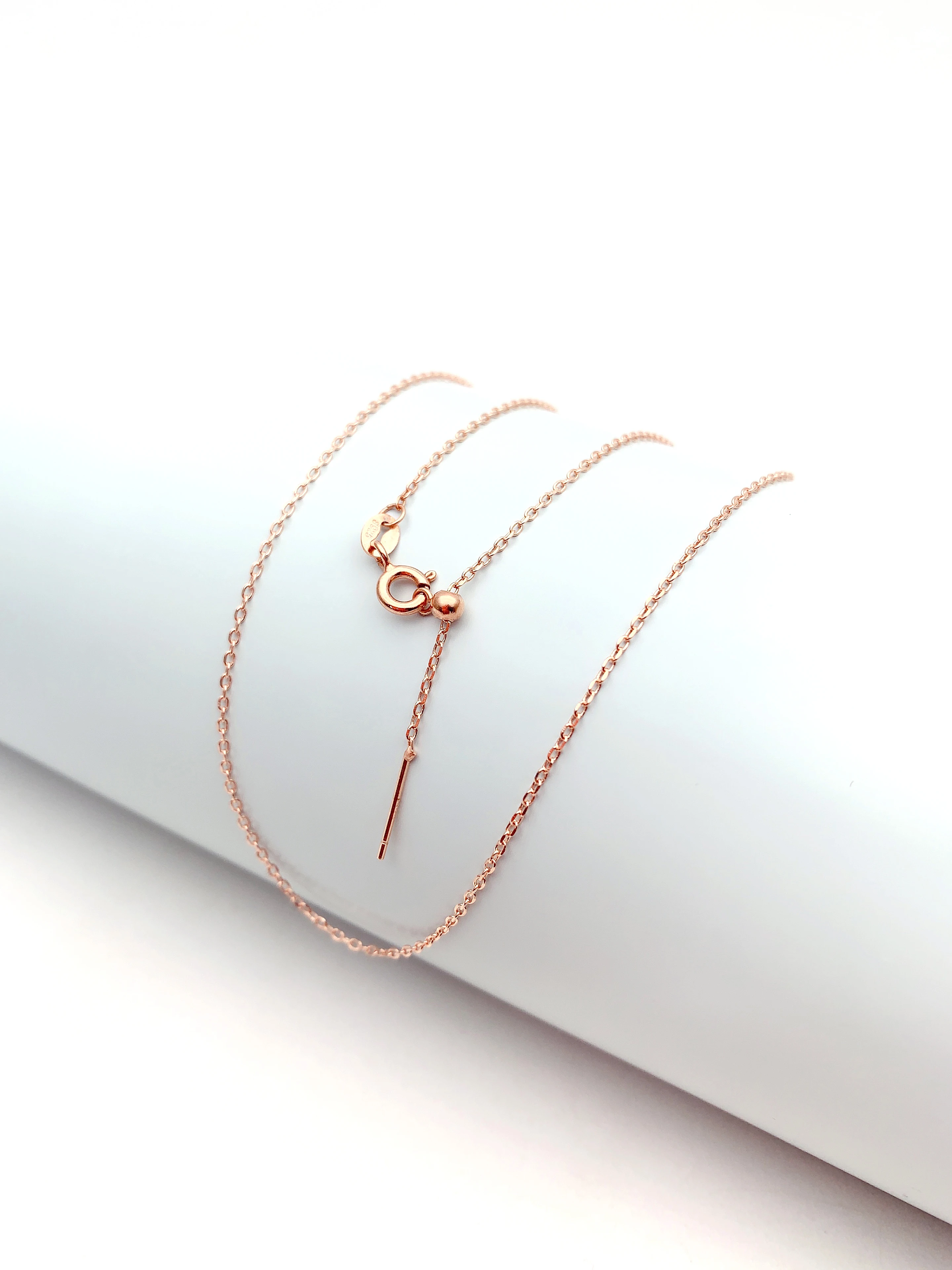 XL01 45CM Authentic 925 Sterling Silver Plated Gold Simple Chain Necklace Women Wedding Party Fine Fashion Jewelry Gift Making
XL01 45CM Authentic 925 Sterling Silver Plated Gold Simple Chain Necklace Women Wedding Party Fine Fashion Jewelry Gift Making