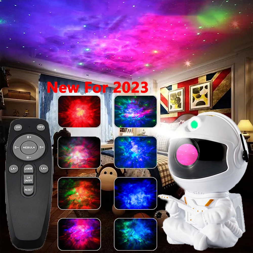 

2023 Latest Astronaut Projector Lamp Galaxy Starry Sky Star Projector Night Light LED Lamp for Hoom Room Decor Decorative Lights