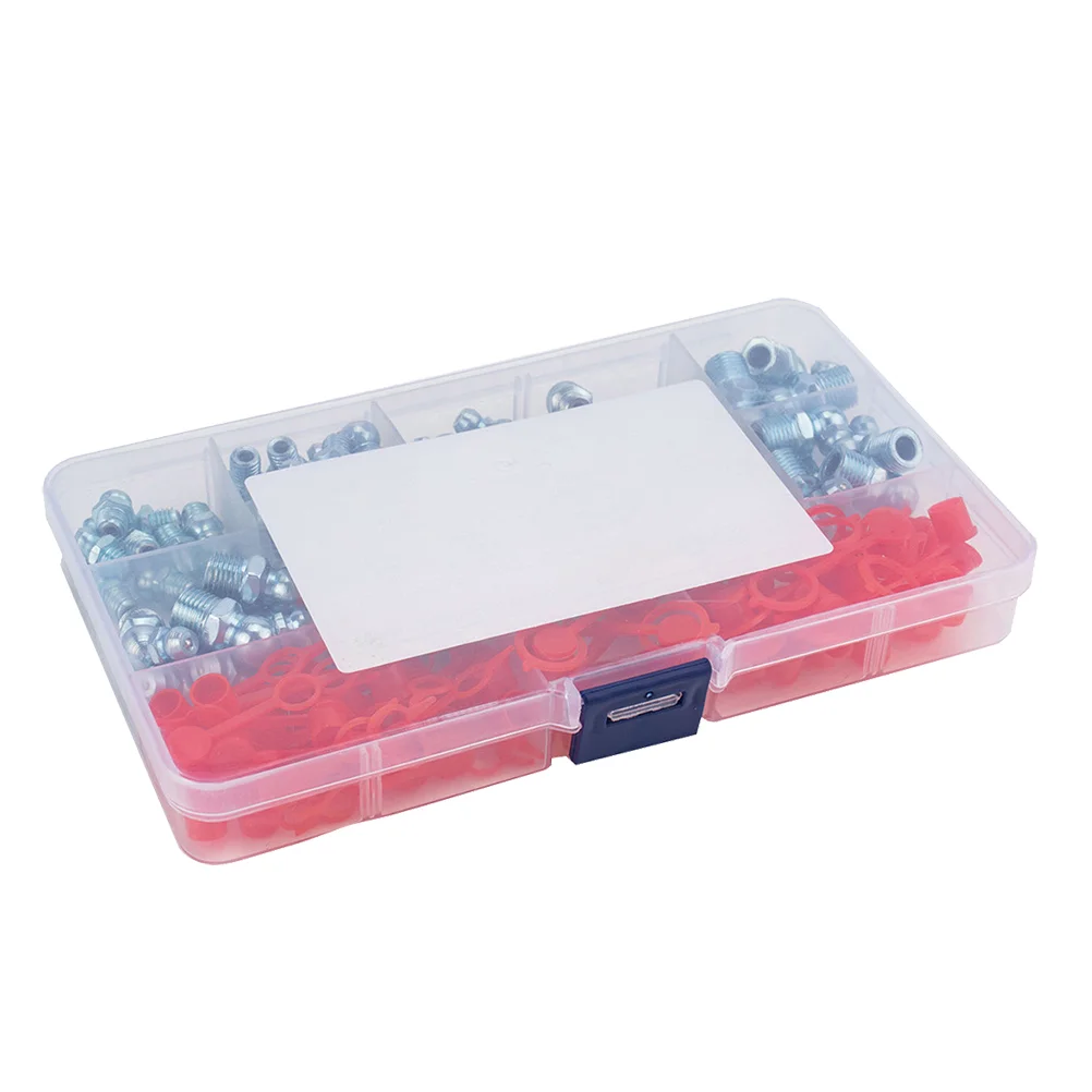 120pcs/set 45 Degree 90 Degree 180 Degree Zerk Zerk Zerk Fitting Fitting Inserts with Cover
120pcs/set 45 Degree 90 Degree 180 Degree Zerk Zerk Zerk Fitting Fitting Inserts with Cover