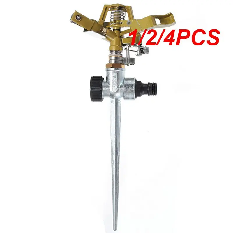 

1/2/4PCS Water Sprinkler Adjustable Spraying Distance Sprinkler Automatic for Lawn for Gardener Lawn Rotating Nozzle Watering