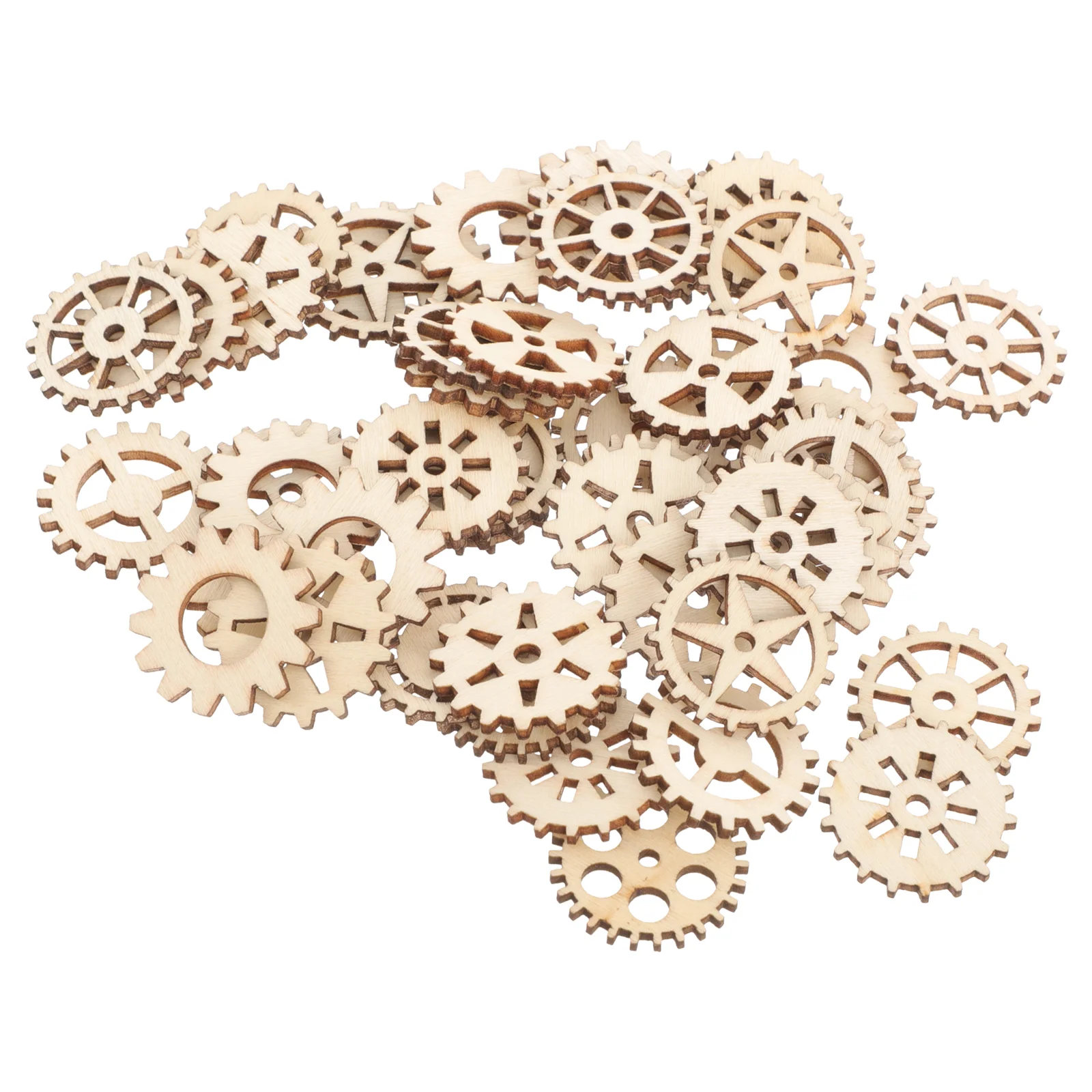 100pcs Wooden Gear Craft Embellishment Gift Tag Wood Ornaments for DIY Toys Drawing Craft (About 25mm, 50pcs A Pack)
100pcs Wooden Gear Craft Embellishment Gift Tag Wood Ornaments for DIY Toys Drawing Craft (About 25mm, 50pcs A Pack)