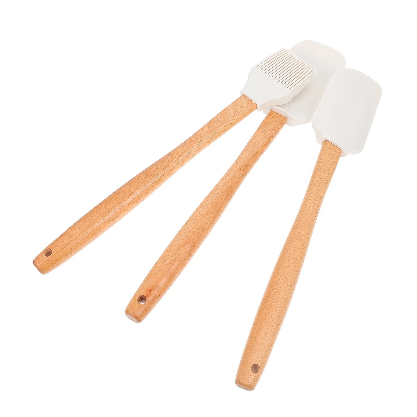 3 Pcs 3-piece Baking Set Spachella Silicone Scrapers Applicator Brush Kitchen Spatulas Wood Tools Pastry Brushes Bbq Grill
3 Pcs 3-piece Baking Set Spachella Silicone Scrapers Applicator Brush Kitchen Spatulas Wood Tools Pastry Brushes Bbq Grill