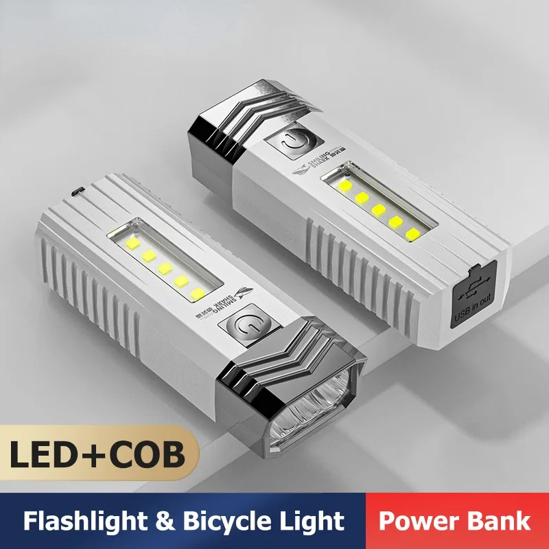 

Ультраяркий мини-фонарик, Аккумуляторный уличный фонарь с USB-выходом для экстренных ситуаций, освещение для езды на велосипеде, портативный фонарь для кемпинга, рыбалки
