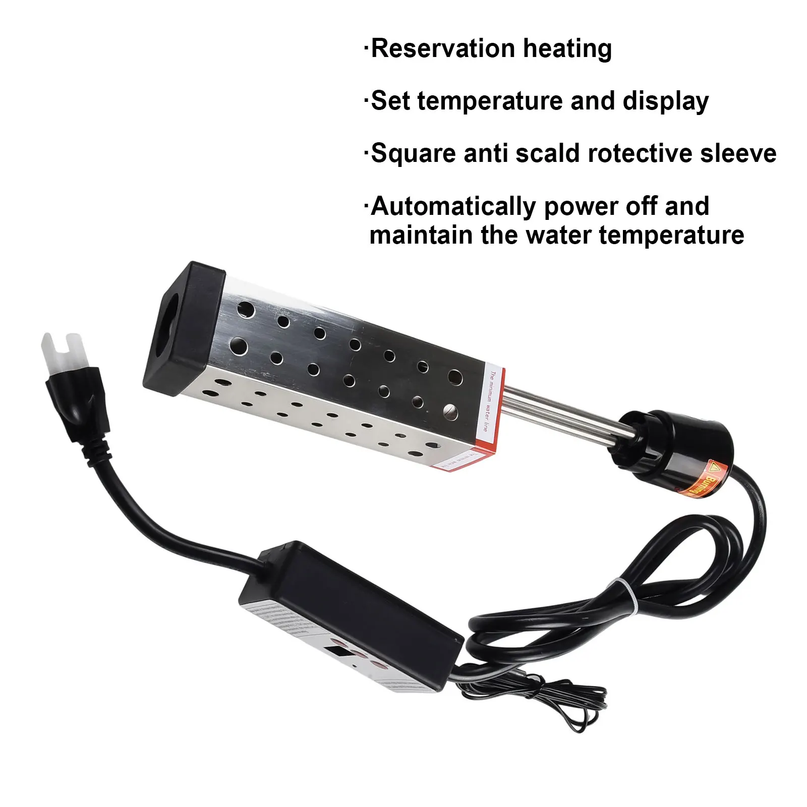 2500W 1500W Electric Heater Boiler Water Heating Elements Portable Immersion Thermostatic Heater For Bathroom Swimming Pool
2500W 1500W Electric Heater Boiler Water Heating Elements Portable Immersion Thermostatic Heater For Bathroom Swimming Pool