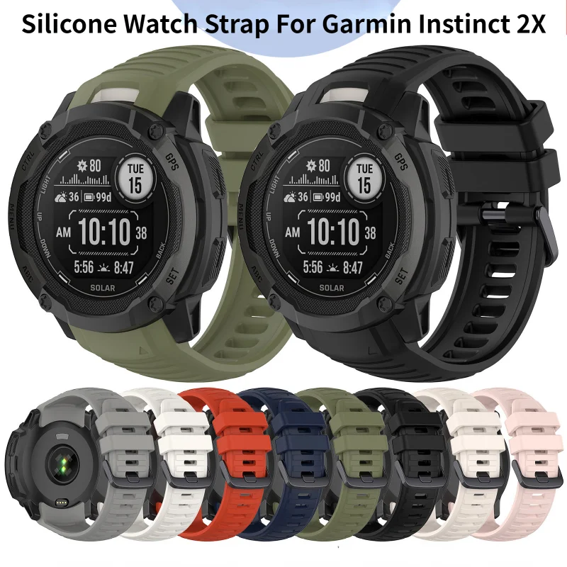 Silicone Watch Strap For Garmin Instinct 2X SmartWatch Bracelet WatchBand Band Instinct2x Sport Replacement Wirstband belt
Silicone Watch Strap For Garmin Instinct 2X SmartWatch Bracelet WatchBand Band Instinct2x Sport Replacement Wirstband belt