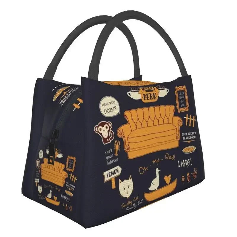 Friends Insulated Lunch Bag for Women Leakproof Classic TV Show Thermal Cooler Lunch Tote Office Picnic Travel 
Friends Insulated Lunch Bag for Women Leakproof Classic TV Show Thermal Cooler Lunch Tote Office Picnic Travel