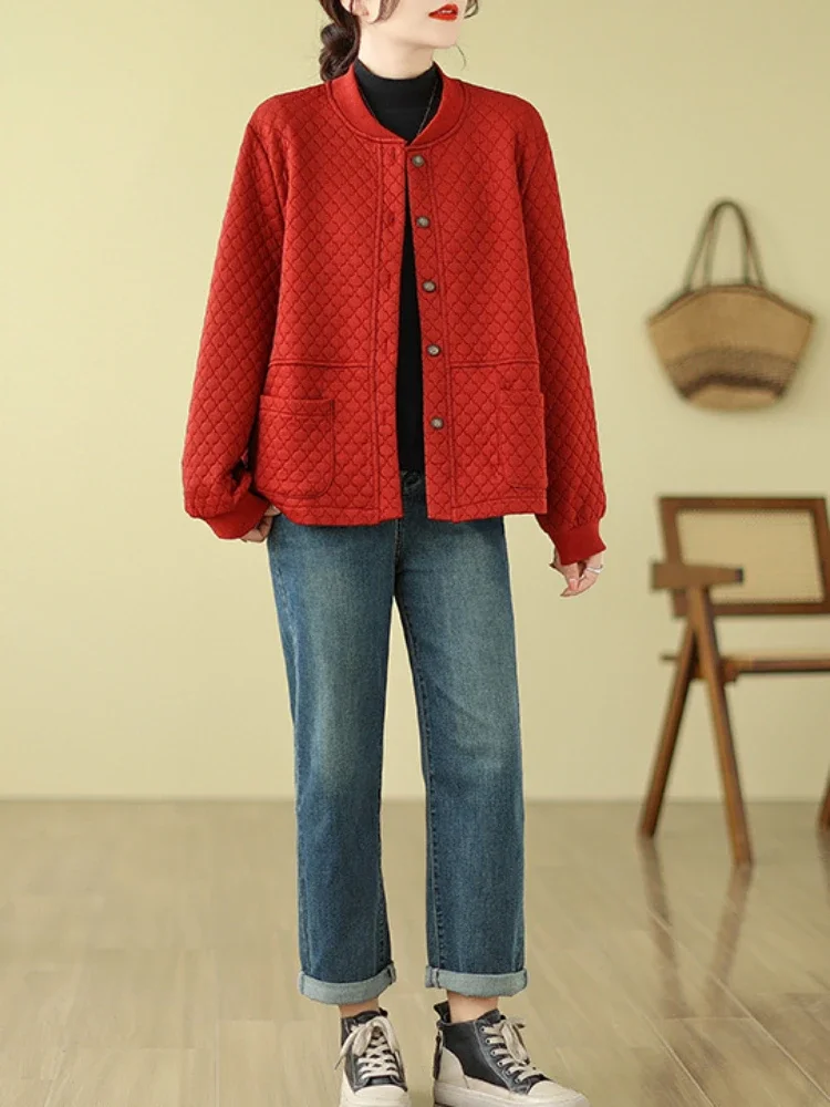New Autumn Women's Clothing Jacket Solid Baseball Jersey Round Neck Long Sleeve Vintage Pocket Trench Coat for Women
New Autumn Women's Clothing Jacket Solid Baseball Jersey Round Neck Long Sleeve Vintage Pocket Trench Coat for Women