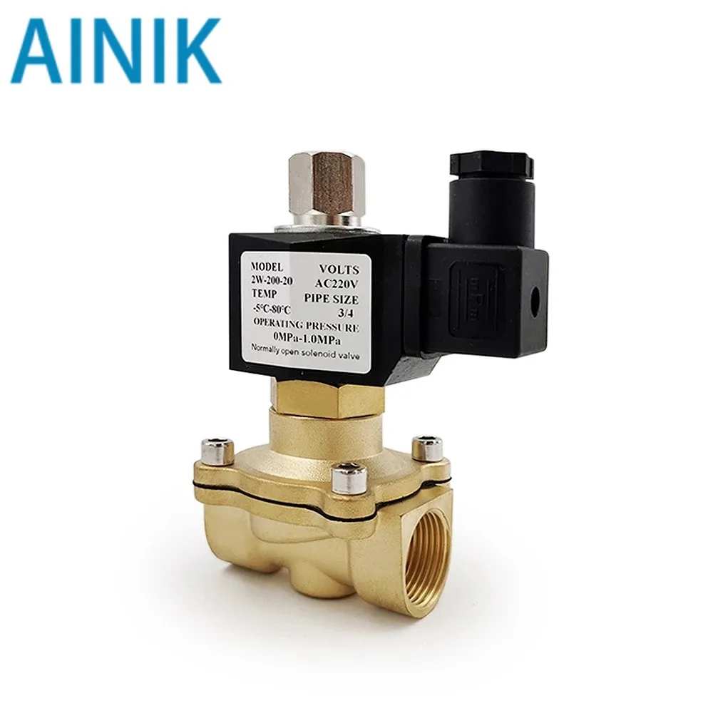 1/4" 3/8" 1/2" 3/4" 1" DN15 Normally Open N/O Brass Electric Solenoid Valve 12V 24V 220V 110V Pneumatic Valve for Water Oil
1/4" 3/8" 1/2" 3/4" 1" DN15 Normally Open N/O Brass Electric Solenoid Valve 12V 24V 220V 110V Pneumatic Valve for Water Oil